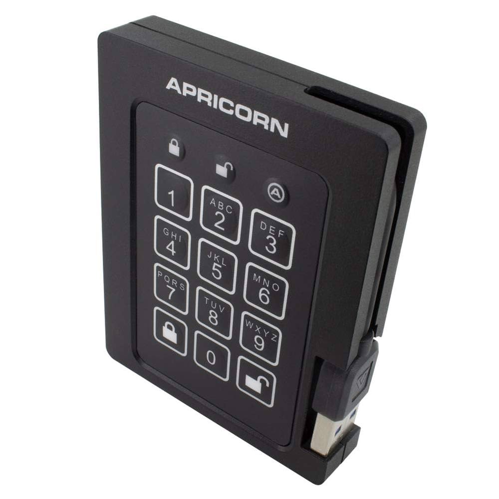 Apricorn Aegis Padlock SSD - USB 3.0, A25-3PL256-240F ポータブルストレージ 日本正規代理店品 HD1373 ASSD-3PL256-240F Apricorn Aegis Padlock 3.0 A25-3PL256-1000 - hard drive - 1